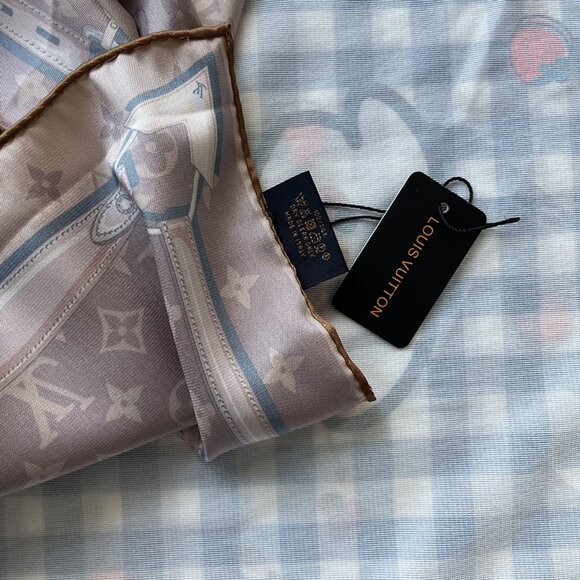 Louis Vuitton Brown Square Scarf - Picture 5 of 5